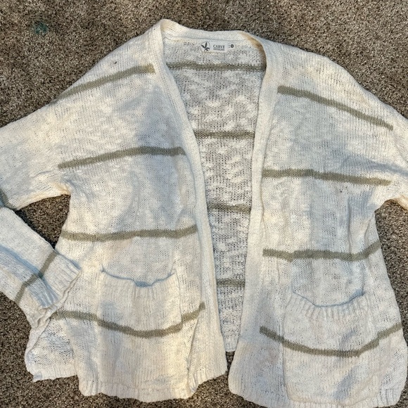 Cozy Striped Cardigan Sweater - Picture 1 of 2